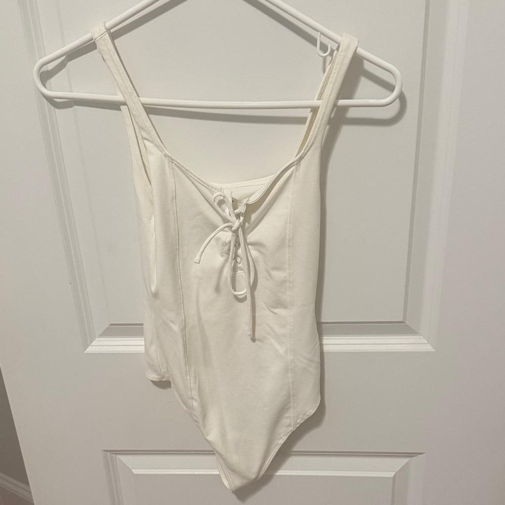 Abercrombie & Fitch white Bodysuit